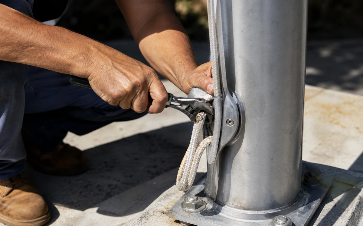 Flagpole maintenance contractor